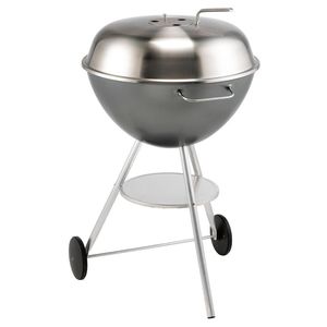 barbecue a carbonella / con rotelle / in acciaio inossidabile