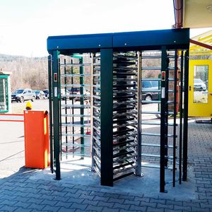 tornello a tutta altezza / per controllo accesso / di sicurezza / in acciaio inossidabile