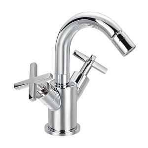miscelatore doppio comando per bidet / da appoggio / in metallo cromato / in ottone cromato