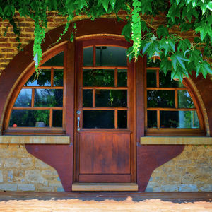 rivestimento per porta in corten