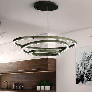 lampadario moderno / in metallo / in policarbonato / LED