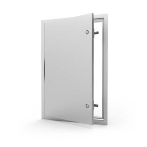 botola per pareti / rettangolare / in acciaio inox