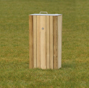 portarifiuti in legno