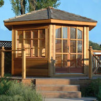 chalet da giardino in cedro rosso