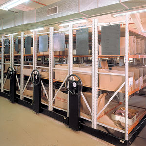 scaffalatura mobile per stoccaggio / standard / in legno / in metallo