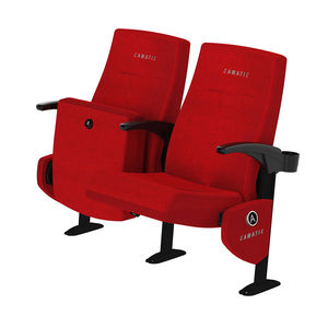poltrona per auditorium moderna / in tessuto / in pelle / imbottita