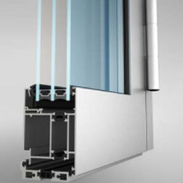 profilato per porte in alluminio