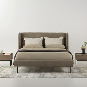 letto matrimoniale / moderno / imbottito / con testiera