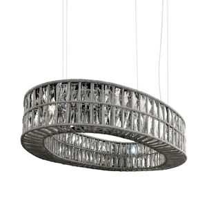 luce a sospensione / LED / ovale / in metallo