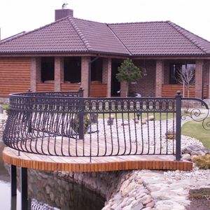 ringhiera in ferro modellato