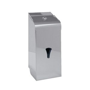 distributore di sapone contract / da parete / in acciaio inossidabile / manuale