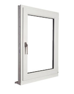 finestra a battente / in PVC / a doppi vetri / a taglio termico