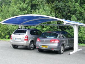 tettoia per posto-auto in alluminio