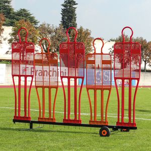 carrello per barriera di sagome