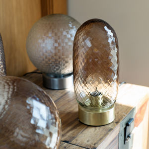lampada da tavolo / moderna / in ottone / in vetro soffiato