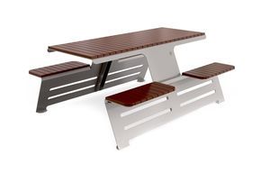 set tavolo e panca contemporaneo