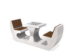 set tavolo e panca contemporaneo