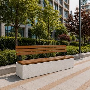 panca da giardino contemporanea 1