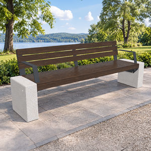 panca da giardino in calcestruzzo 1