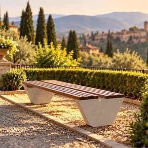 panca da giardino contemporanea 1