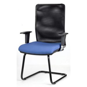 sedia visitatore moderna / con braccioli / cantilever / in tessuto