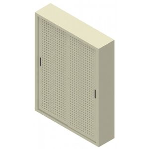 armadio classificatore alto / in legno / con porta scorrevole / moderno