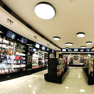 luce LED / a lampada fluorescente / tonda / in acciaio