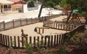 vasca di sabbia per parco giochi
