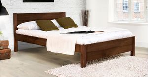 letto matrimoniale / moderno / con vano contenitore / in quercia