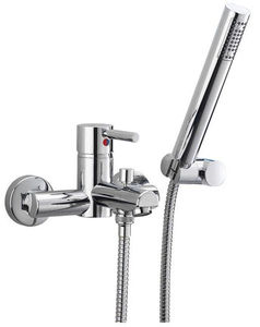 miscelatore da vasca / da parete / in metallo / da bagno