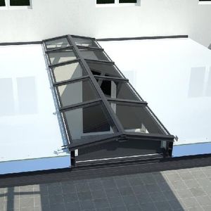 copertura per pergola in vetro