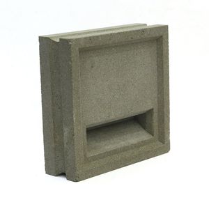 blocco di calcestruzzo forato / decorativo / per muro / per parete