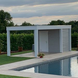 pool house in abete di Douglas