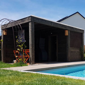 pool house in abete di Douglas