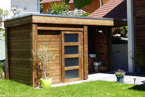 capanno per giardino in legno