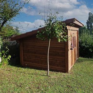 capanno per giardino in legno