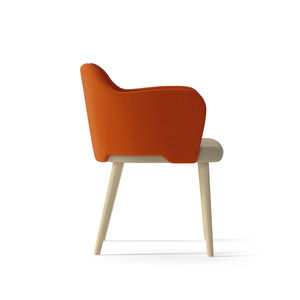 poltrona moderna / in tessuto / in pelle / contract