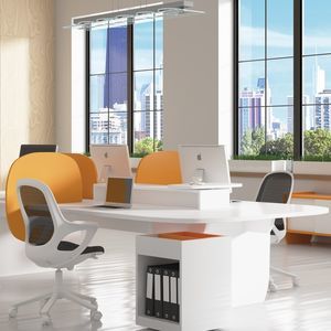 scrivania per open space / in melamminico / moderna / per ufficio