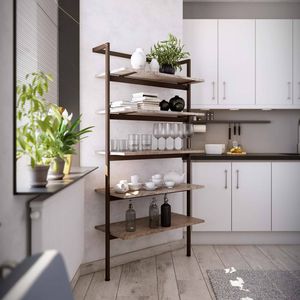 scaffale moderno / in alluminio / da bagno / da sala