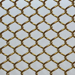 tela metallica per tende / in acciaio inossidabile / con fili a spirale / decorativa