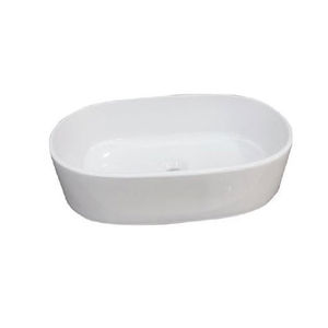 lavabo da appoggio / ovale / in ceramica / moderno