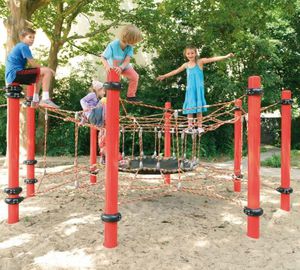 struttura d'arrampicata per parco giochi
