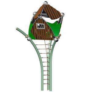 struttura d'arrampicata per parco giochi