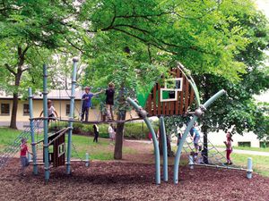 rete da arrampicata per parco giochi
