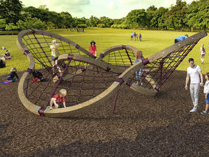 rete da arrampicata per parco giochi