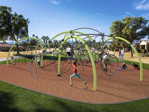 struttura d'arrampicata per parco giochi