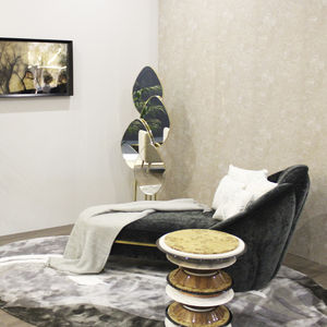 chaise longue moderna / in tessuto / contract