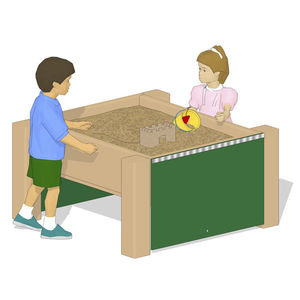 vasca di sabbia per parco giochi