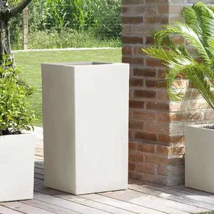 CREATCABIN Fioriere Piccole Scatole per Fioriere In Legno Cubico Portavasi per Piante In Legno Rustico Fioriera Quadrata con Motivo Finestra Scrivania Decorativa per Giardino Interno Esterno 7.5x7.5cm