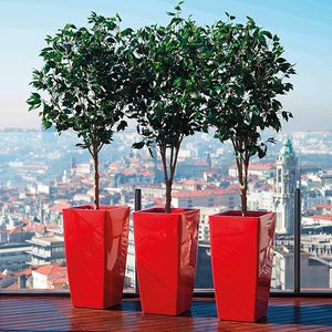 vaso da giardino in polipropilene / quadrato